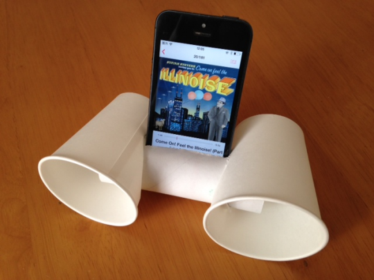 自家製iPhone用スピーカー!
