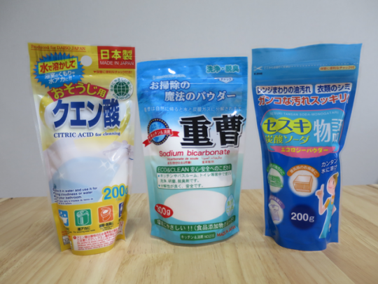 ナチュラルクリーニングによく使われる“エコロジー素材界のBIG3”