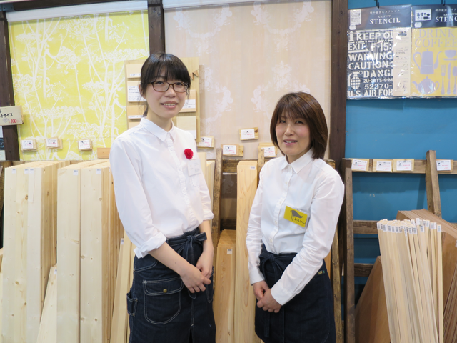DIY経験が豊富な女性店員も多いので、分からないことも気兼ねなく質問しやすい