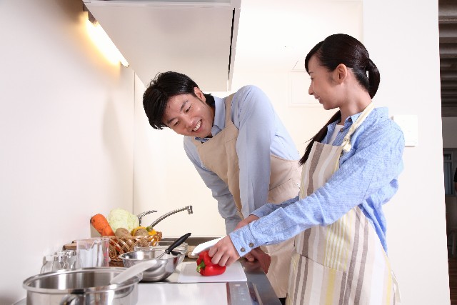 二人で協力して家事をするのも楽しみの一つ